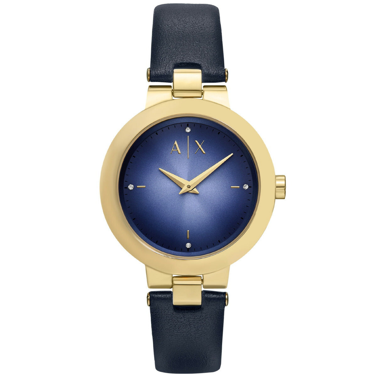 A|X アルマーニ エクスチェンジ ARMANI EXCHANGE 腕時計 レディース 2針ウォッチ ブラック レザー AX5179【2025 新作】