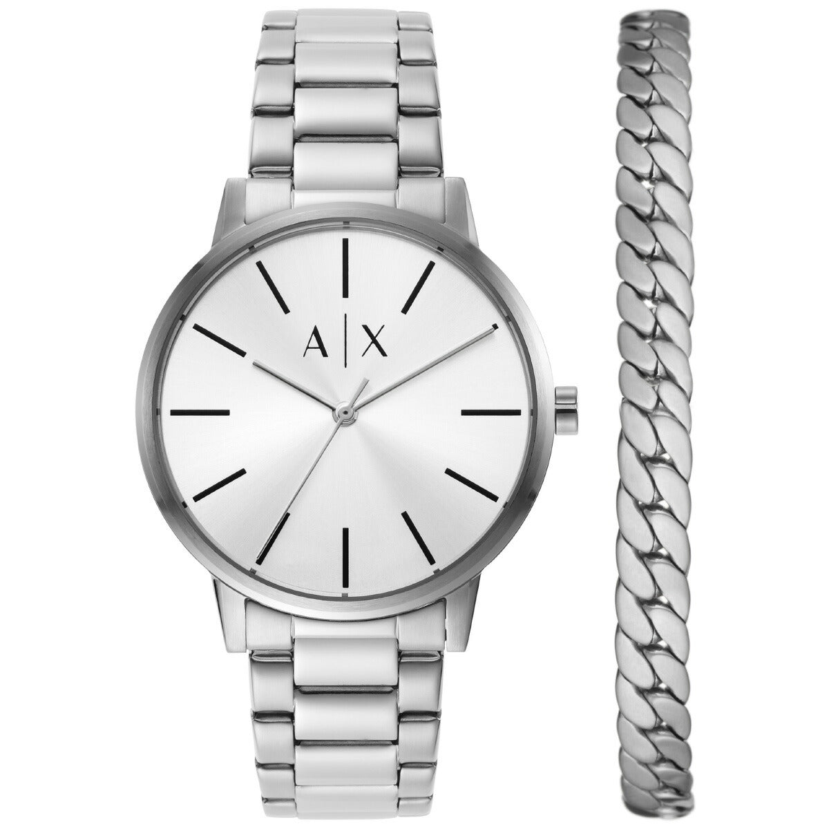 A|X アルマーニ エクスチェンジ ARMANI EXCHANGE 腕時計 メンズ ステンレススチールウォッチ AX7138SET