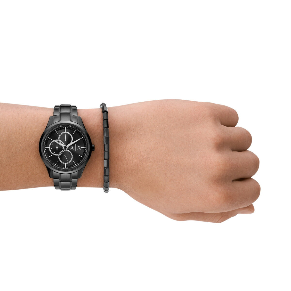 A|X アルマーニ エクスチェンジ ARMANI EXCHANGE 腕時計 メンズ ステンレススチールウォッチ AX7154SET