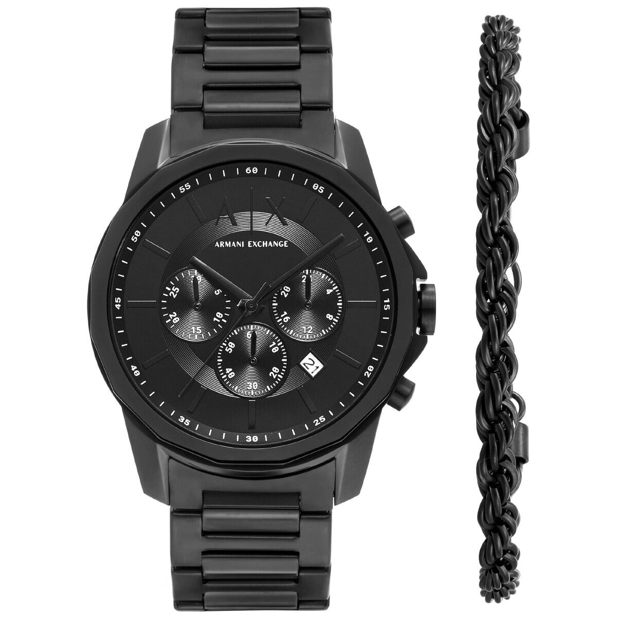A|X アルマーニ エクスチェンジ ARMANI EXCHANGE 腕時計 メンズ クロノグラフ ステンレススチールウォッチ AX7163SET