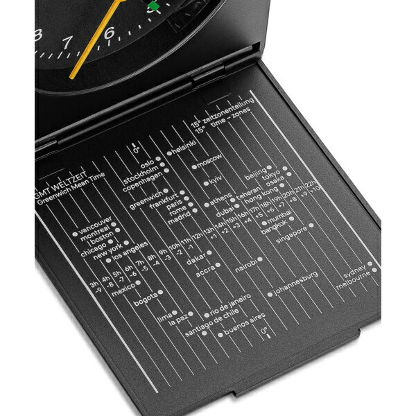 BRAUN ブラウン 蓋付き トラベルアラームクロック BC05B アナログ 目覚まし時計 置時計 Travel Alarm Clock ブラック