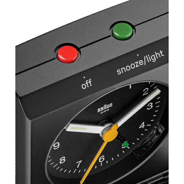 BRAUN ブラウン 蓋付き トラベルアラームクロック BC05B アナログ 目覚まし時計 置時計 Travel Alarm Clock ブラック
