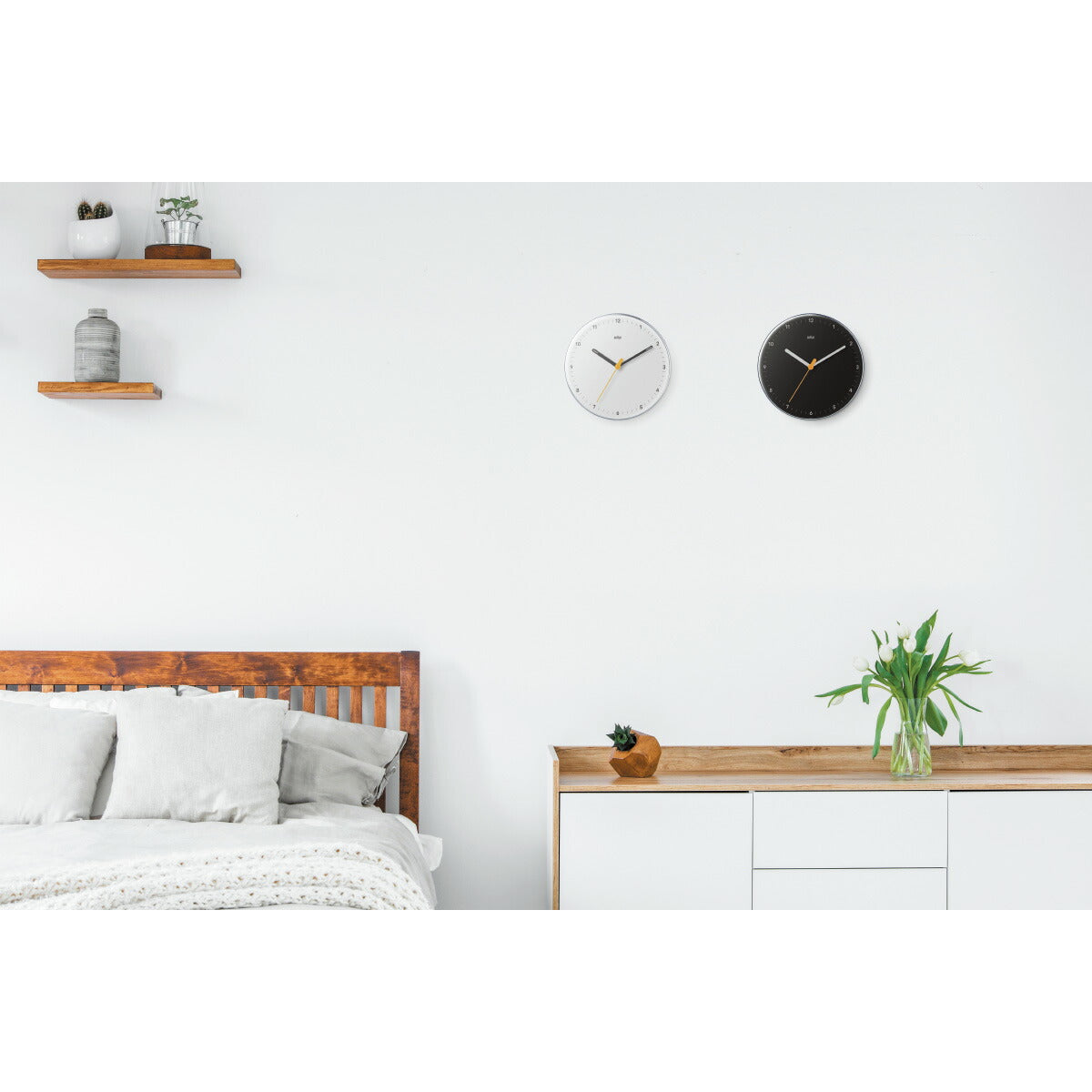BRAUN ブラウン ウォールクロック BC26B アナログ 掛け時計 Wall Clock 230mm ブラック【2024 新作】