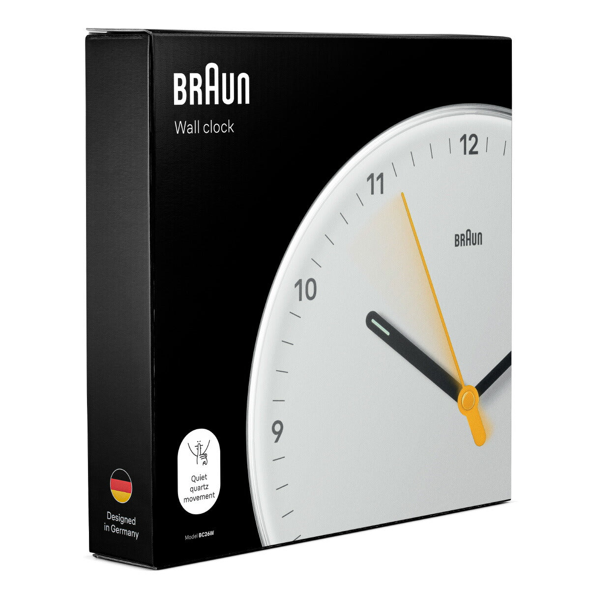 BRAUN ブラウン ウォールクロック BC26W アナログ 掛け時計 Wall Clock 230mm ホワイト【2024 新作】