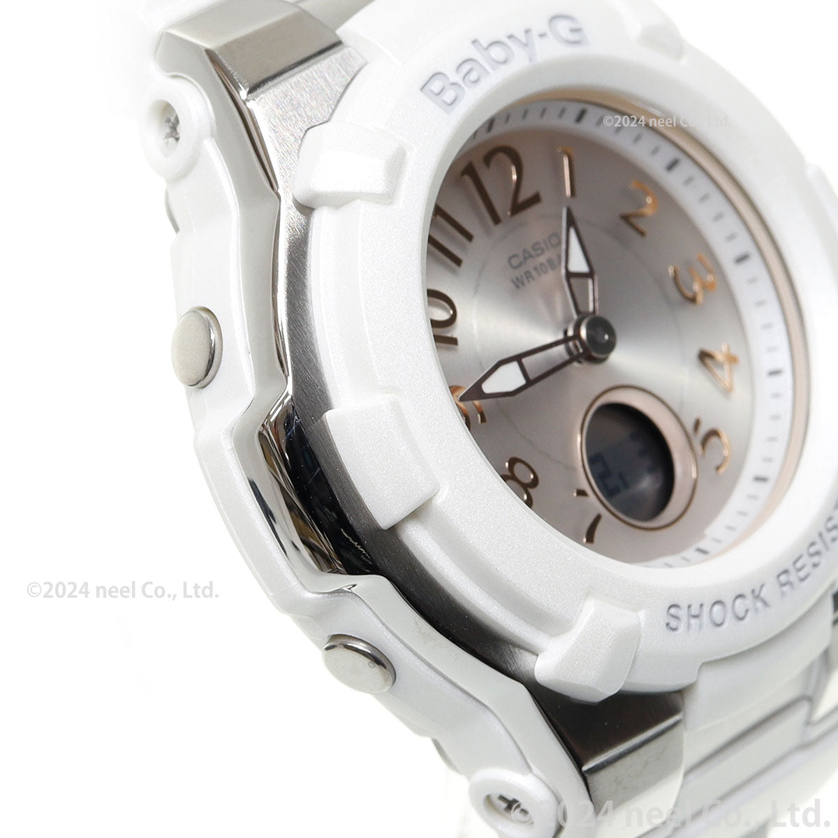 BABY-G カシオ ベビーG レディース 電波 ソーラー 腕時計 タフソーラー BGA-1100-7B2JF ホワイト【2024 新作】