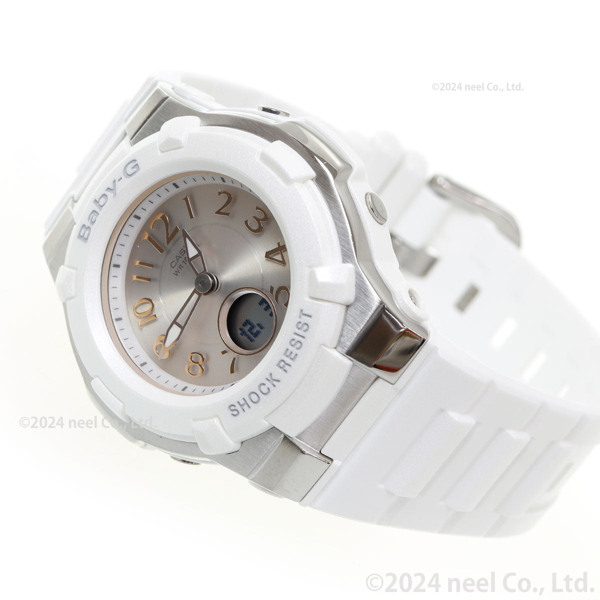BABY-G カシオ ベビーG レディース 電波 ソーラー 腕時計 タフソーラー BGA-1100-7B2JF ホワイト【2024 新作】