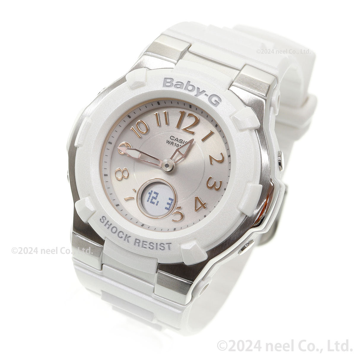 BABY-G カシオ ベビーG レディース 電波 ソーラー 腕時計 タフソーラー BGA-1100-7B2JF ホワイト【2024 新作】