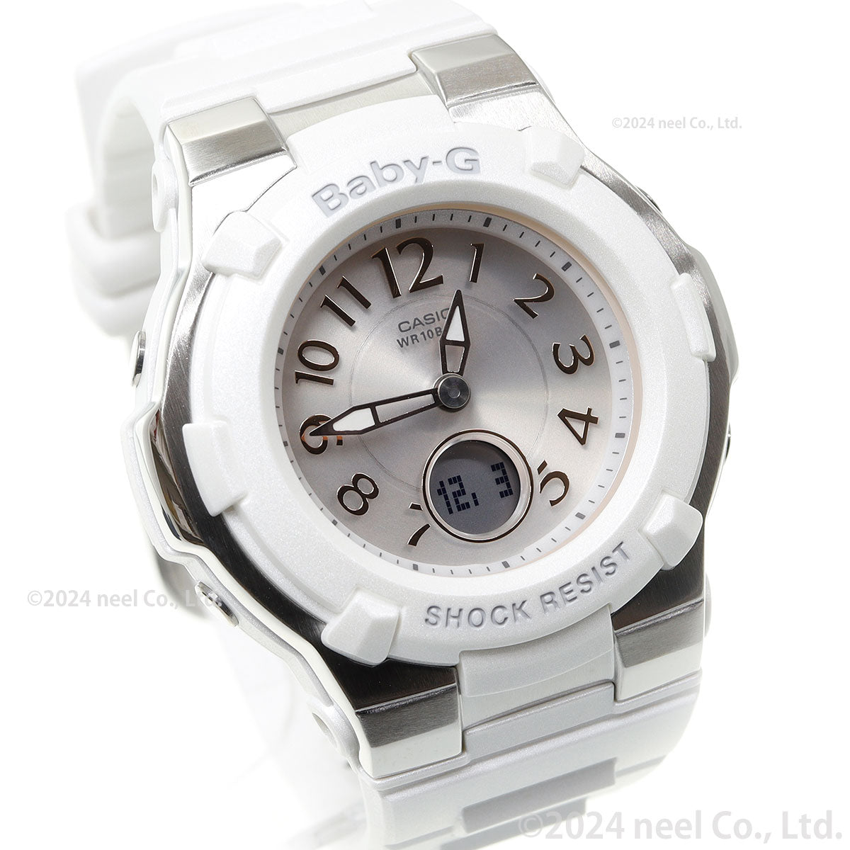 BABY-G カシオ ベビーG レディース 電波 ソーラー 腕時計 タフソーラー BGA-1100-7B2JF ホワイト【2024 新作】