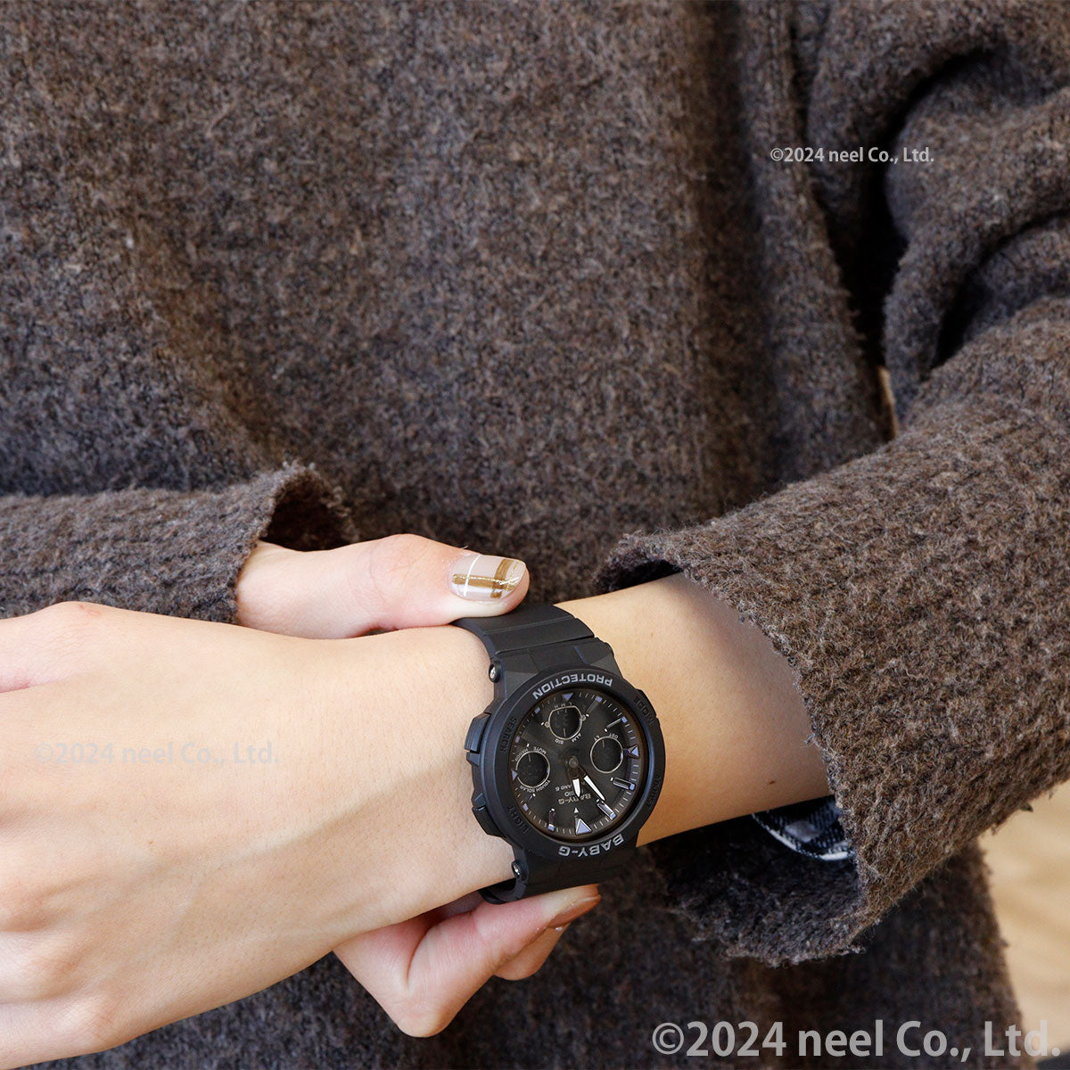 BABY-G カシオ ベビーG 電波 ソーラー ネオンイルミネーター レディース 腕時計 電波時計 ブラック 黒 Beach Traveler Series BGA-2500-1AJF