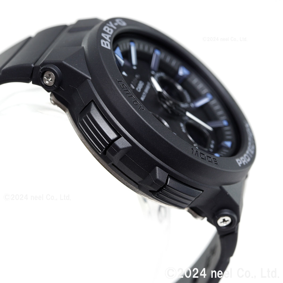 BABY-G カシオ ベビーG 電波 ソーラー ネオンイルミネーター レディース 腕時計 電波時計 ブラック 黒 Beach Traveler Series BGA-2500-1AJF