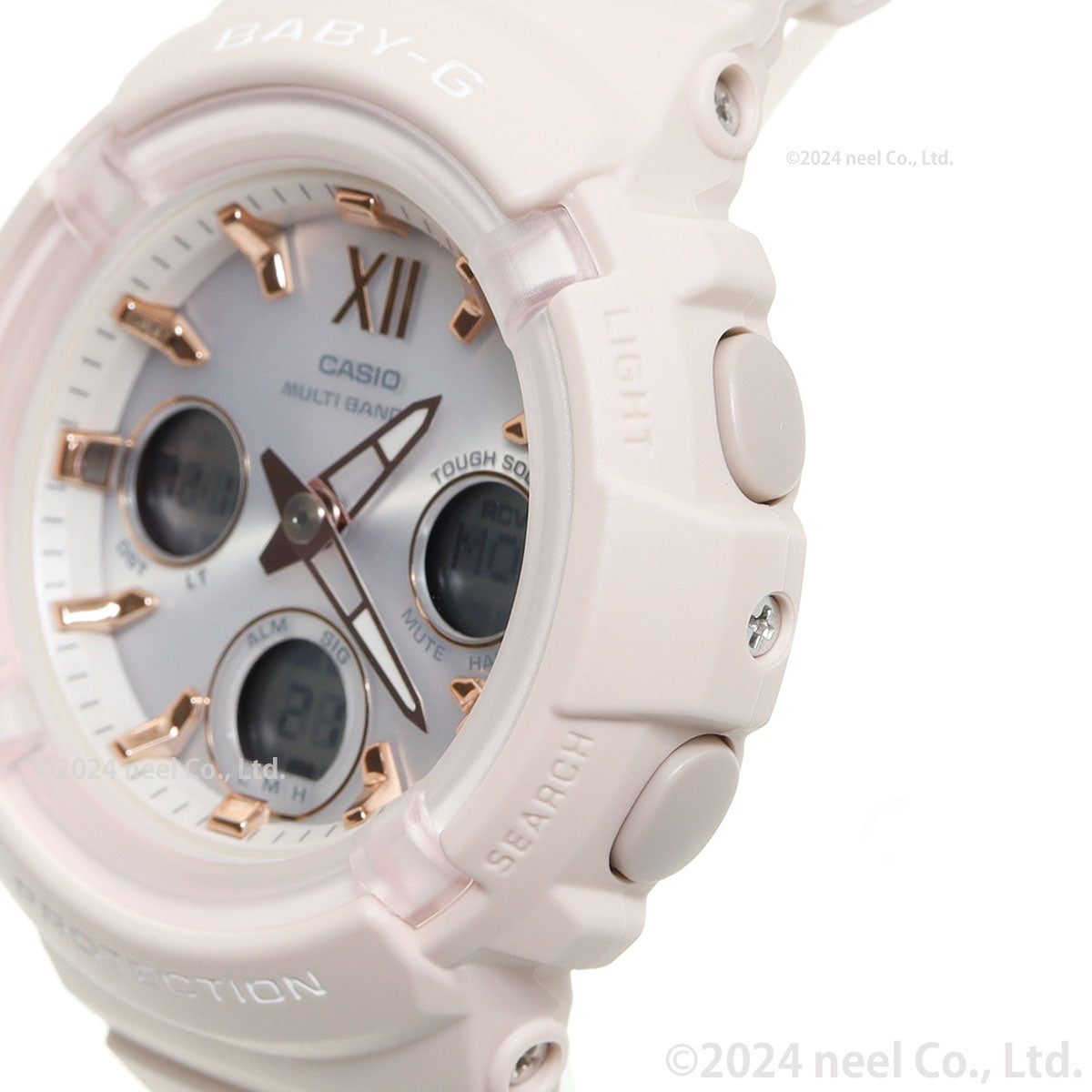 カシオ BABY-G ベビーG レディース 腕時計 電波 ソーラー タフソーラー BGA-2800-4A2JF ピンクベージュ