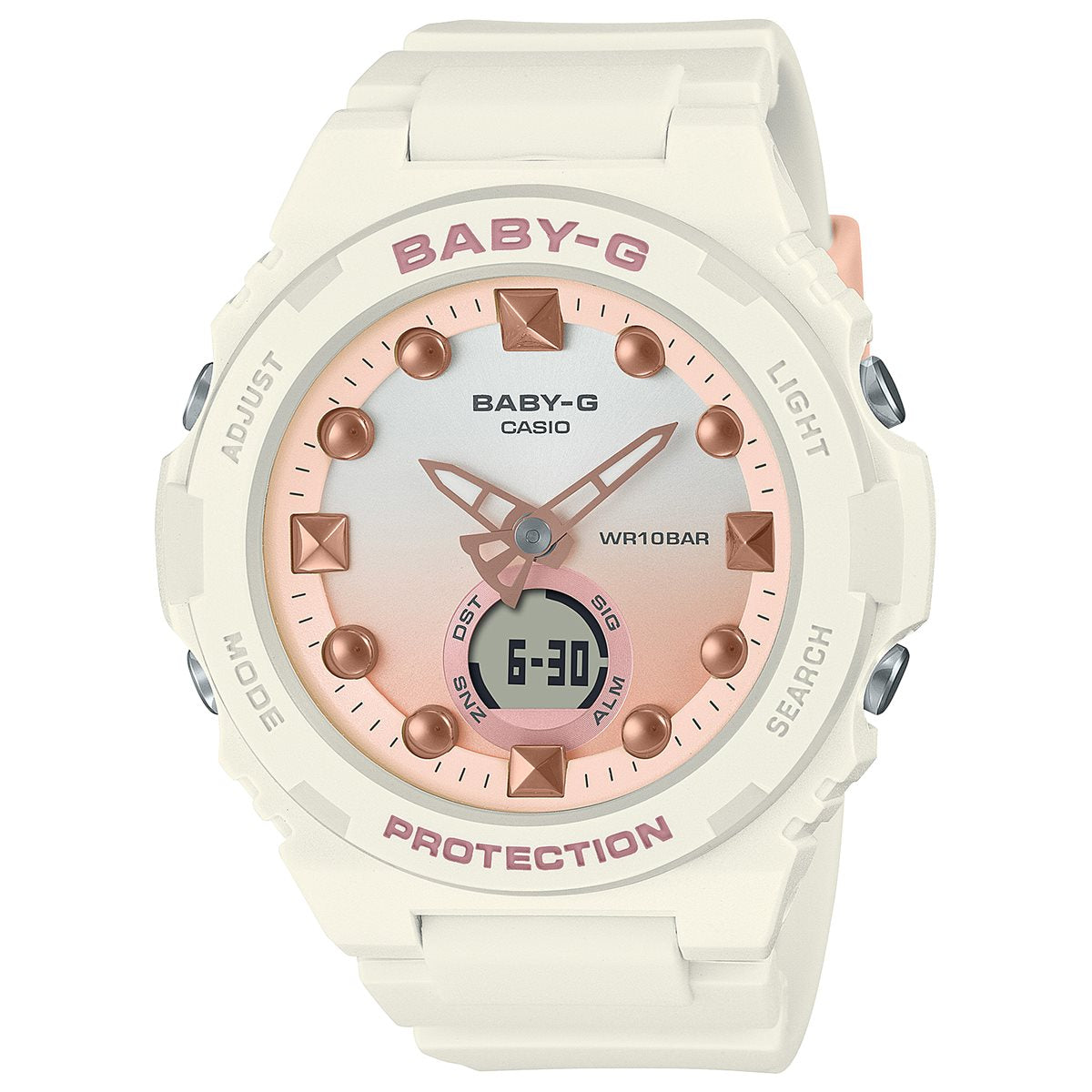 BABY-G カシオ ベビーG レディース 腕時計 BGA-320-7A1JF 砂浜 イメージ サンドホワイト