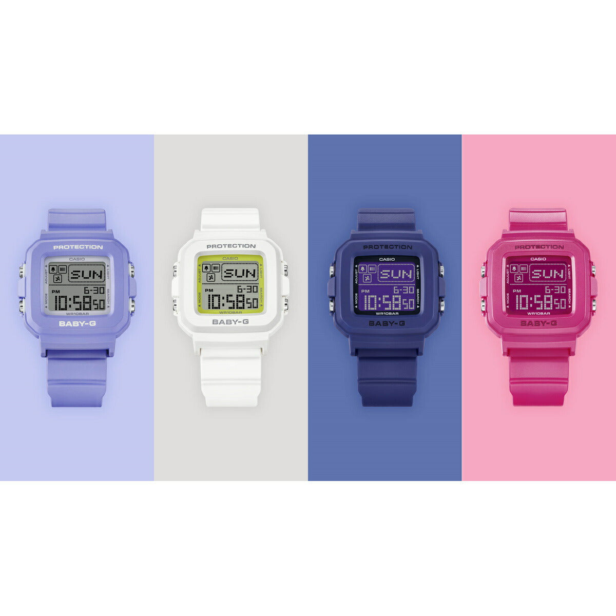 BABY-G+PLUS カシオ ベビーG レディース デジタル 限定モデル 腕時計 BGD-10K-2JR ベイビージープラス 時計ホルダー付属【2024 新作】