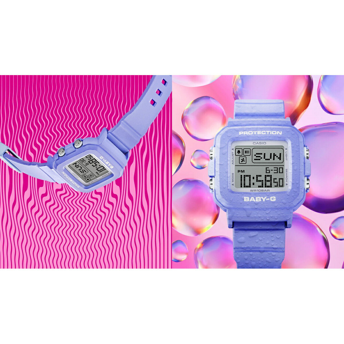 BABY-G+PLUS カシオ ベビーG レディース デジタル 限定モデル 腕時計 BGD-10K-6JR ベイビージープラス 時計ホルダー付属【2024 新作】