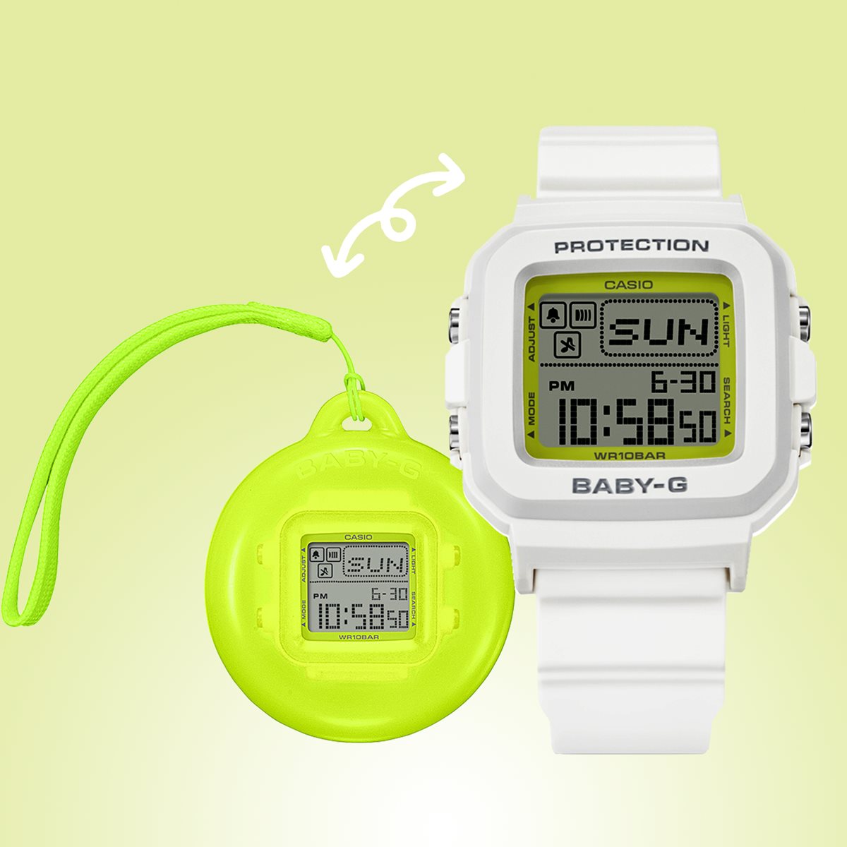 BABY-G+PLUS カシオ ベビーG レディース デジタル 限定モデル 腕時計 BGD-10K-7JR ベイビージープラス 時計ホルダー付属【2024 新作】
