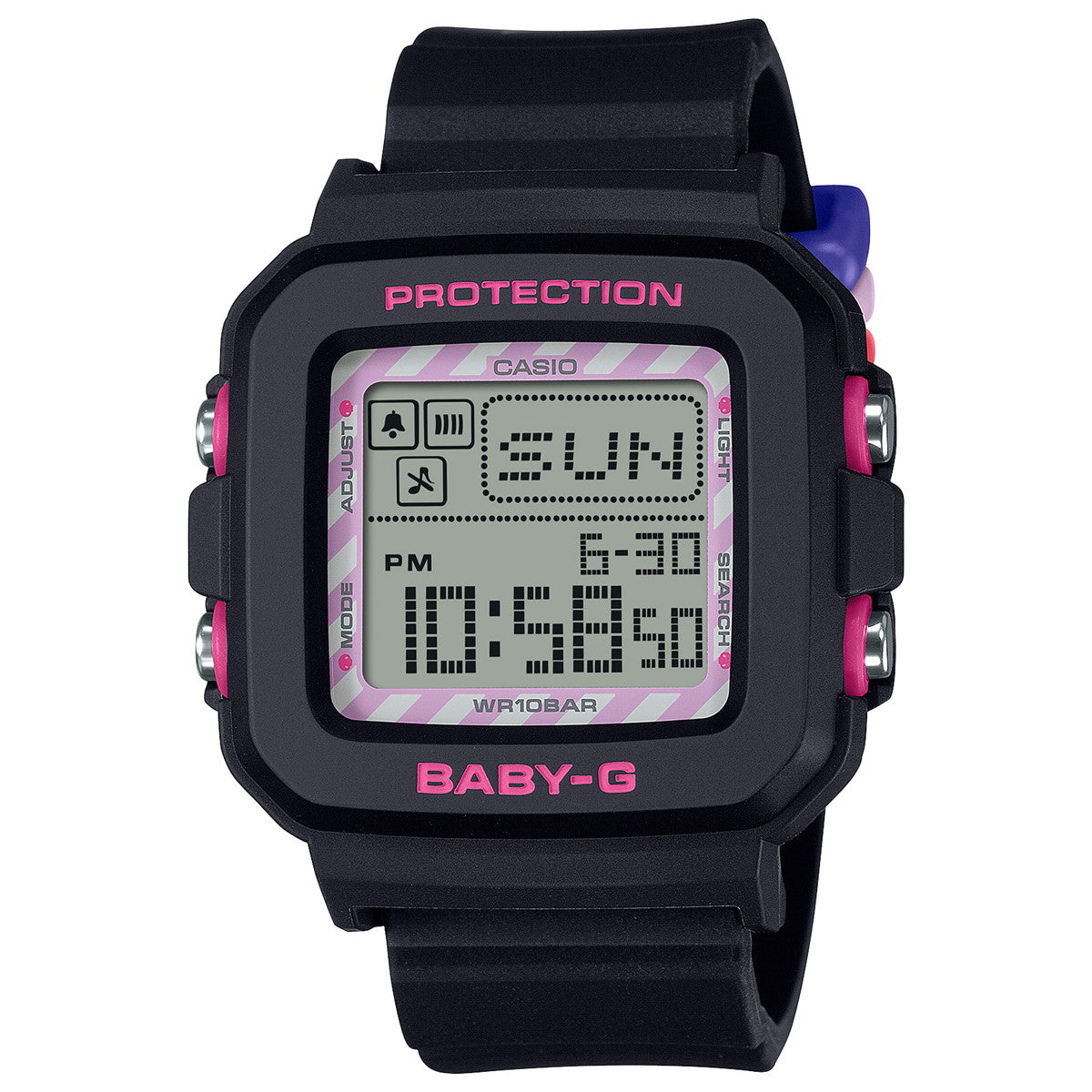 BABY-G+PLUS カシオ ベビーG レディース デジタル クロミ コラボ 限定モデル 腕時計 BGD-10KKM-1JR ベイビージープラス ストラップ付専用ホルダー付属【2024 新作】