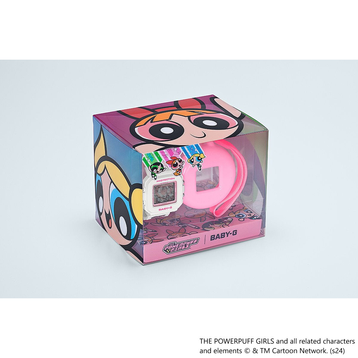 BABY-G+PLUS カシオ ベビーG レディース デジタル The Powerpuff Girls コラボ 限定モデル 腕時計 BGD-10KPP-7JR ベイビージープラス パワーパフ ガールズ 時計ホルダー付属【2024 新作】