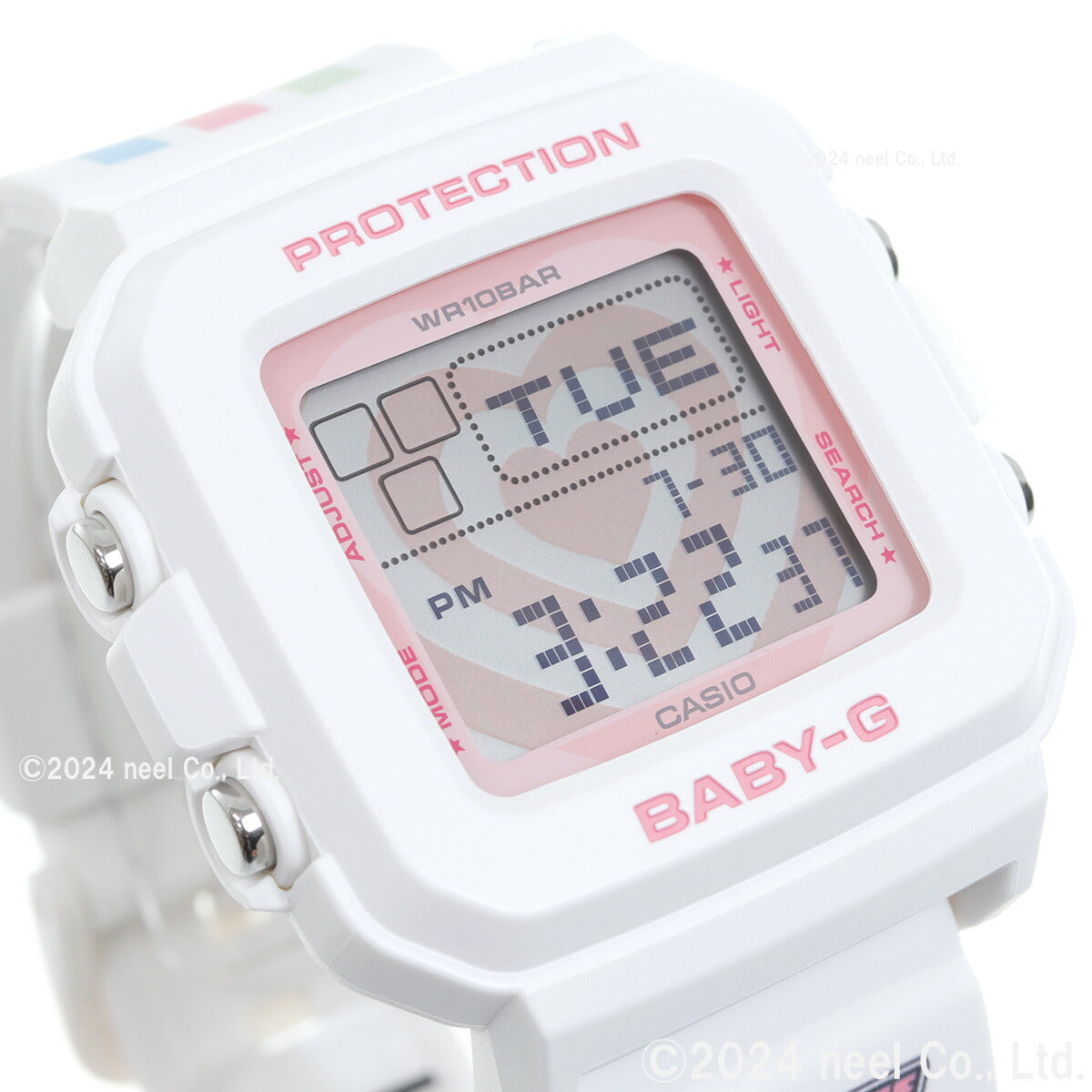 BABY-G+PLUS カシオ ベビーG レディース デジタル The Powerpuff Girls コラボ 限定モデル 腕時計 BGD-10KPP-7JR ベイビージープラス パワーパフ ガールズ 時計ホルダー付属【2024 新作】