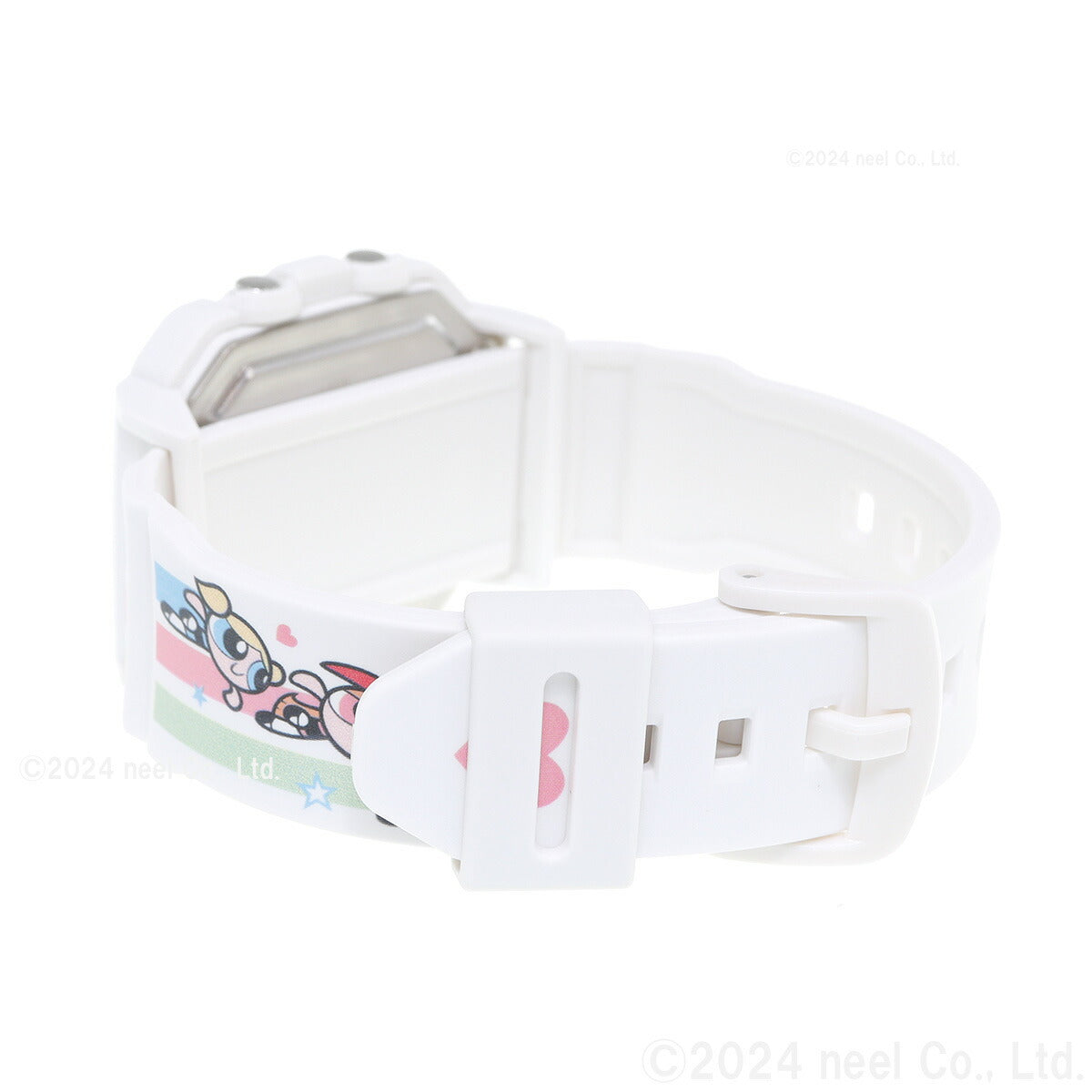 BABY-G+PLUS カシオ ベビーG レディース デジタル The Powerpuff Girls コラボ 限定モデル 腕時計 BGD-10KPP-7JR ベイビージープラス パワーパフ ガールズ 時計ホルダー付属【2024 新作】