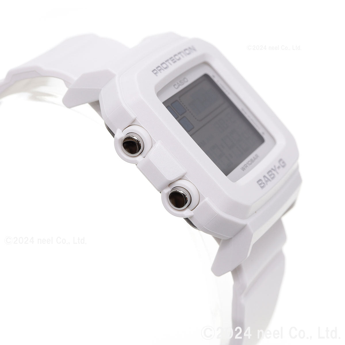 BABY-G+PLUS カシオ ベビーG レディース デジタル 腕時計 BGD-10L-7JR ベイビージープラス ホワイト×レインボーカラー バンドループ付属【2024 新作】