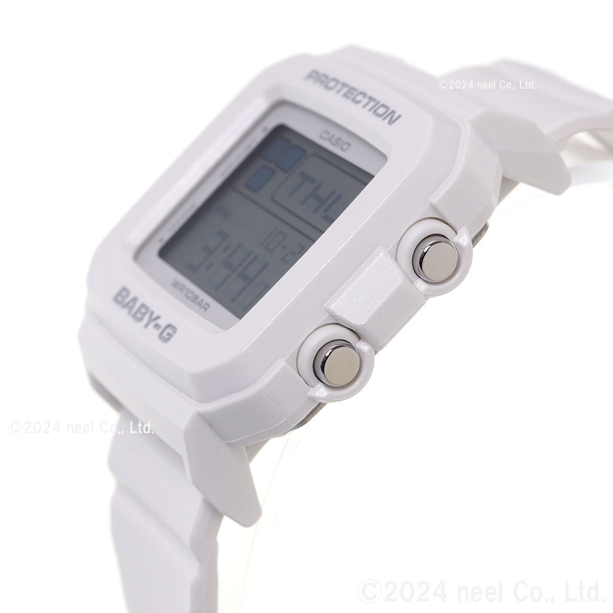 BABY-G+PLUS カシオ ベビーG レディース デジタル 腕時計 BGD-10L-7JR ベイビージープラス ホワイト×レインボーカラー バンドループ付属【2024 新作】