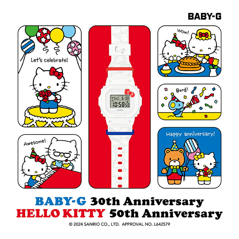 BABY-G カシオ ベビーG HELLO KITTY コラボ 限定モデル レディース 腕時計 BGD-565KT-7JR ハローキティ【2024 新作】