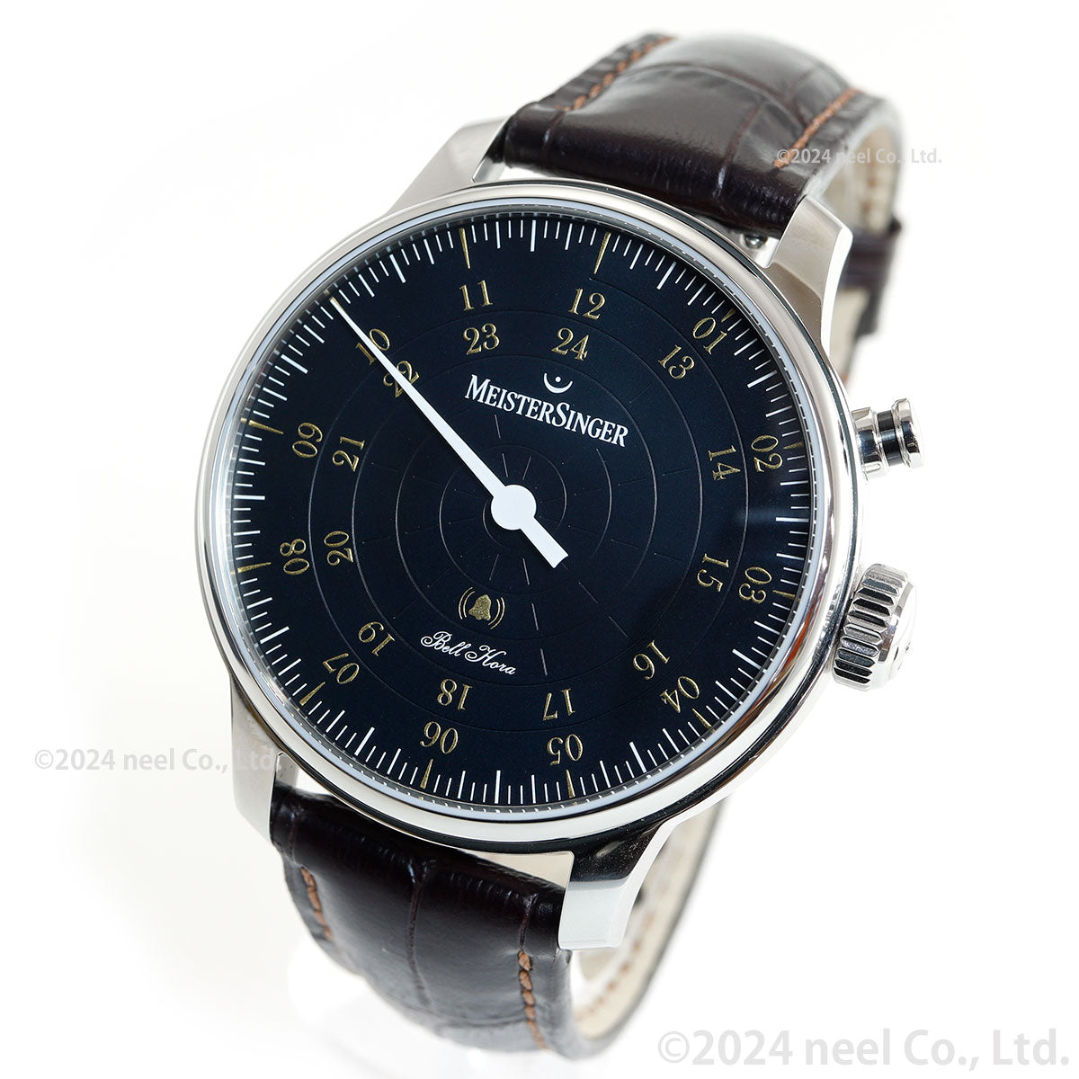 マイスタージンガー MeisterSinger ベルホーラ ブラック&ゴールド 43mm Bell Hora Black with gold 自動巻き 腕時計 メンズ BHO902G