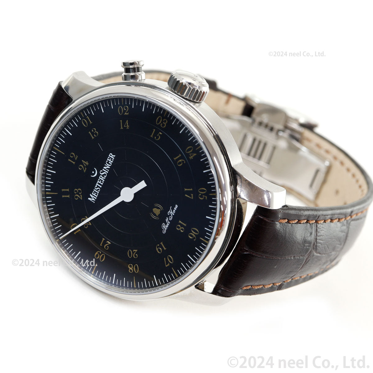 マイスタージンガー MeisterSinger ベルホーラ ブラック&ゴールド 43mm Bell Hora Black with gold 自動巻き 腕時計 メンズ BHO902G