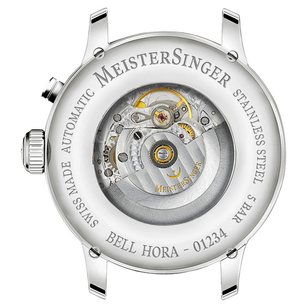 マイスタージンガー MeisterSinger ベルホーラ ブラック&ゴールド 43mm Bell Hora Black with gold 自動巻き 腕時計 メンズ BHO902G
