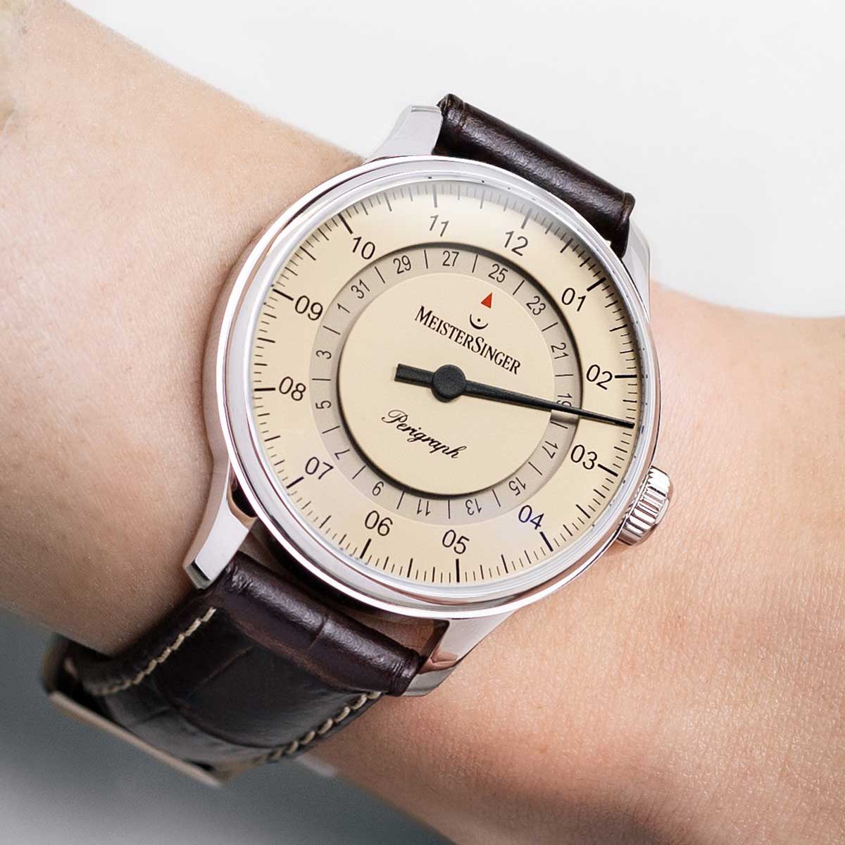 マイスタージンガー MeisterSinger ペリグラフ アイボリー Perigraph Ivory 自動巻き 腕時計 メンズ レディース BM1103【2026 新作】【60回分割手数料無料!】