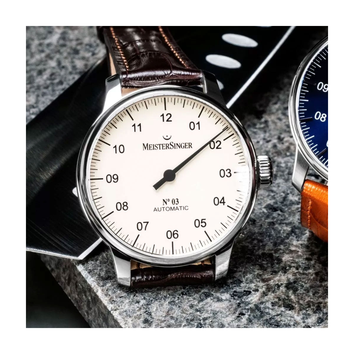 マイスタージンガー MeisterSinger ナンバースリー アイボリー 38mm No.03 Ivory 自動巻き 腕時計 メンズ レディース BM9903