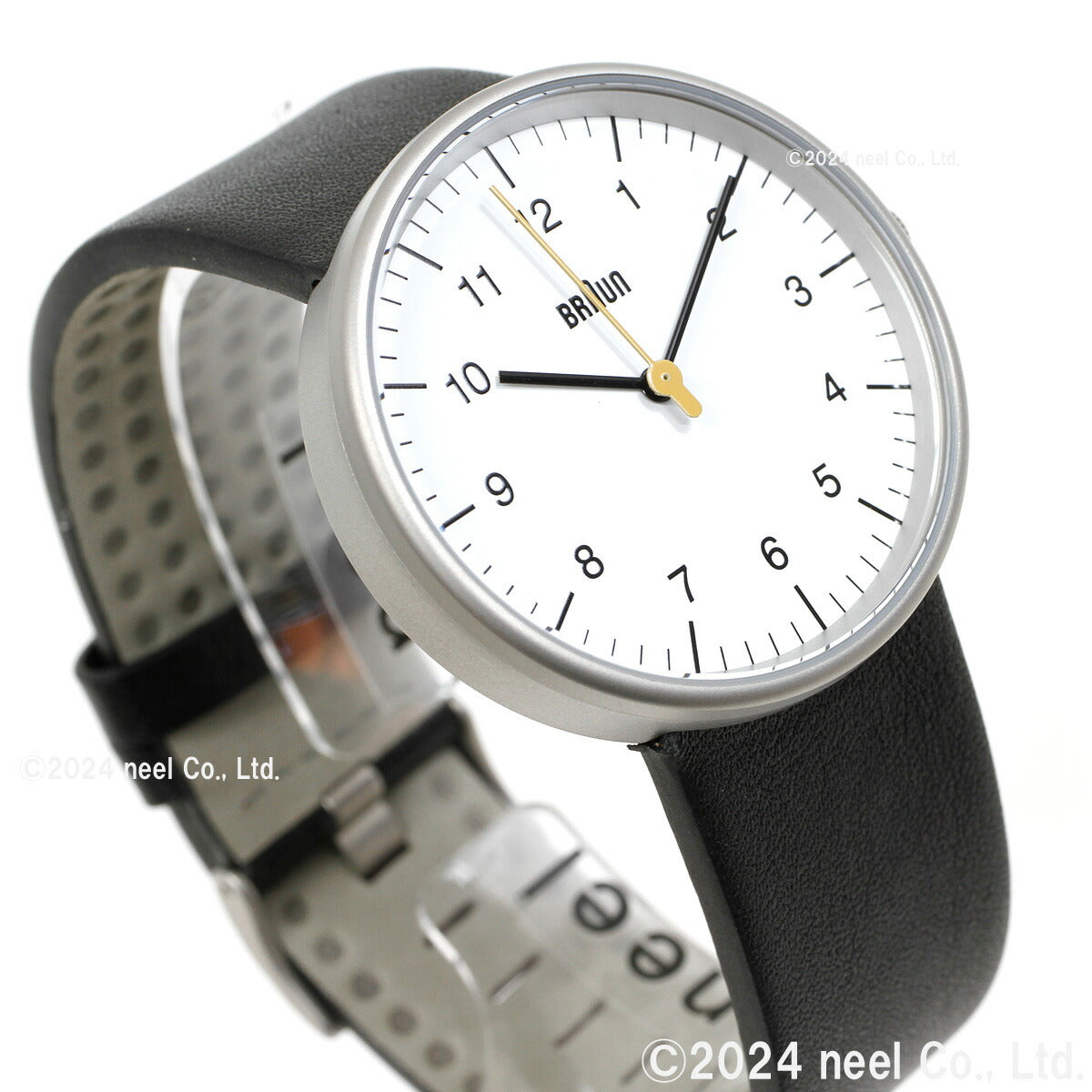BRAUN ブラウン 腕時計 メンズ レディース BN0021BKG ホワイト×ブラック レザー