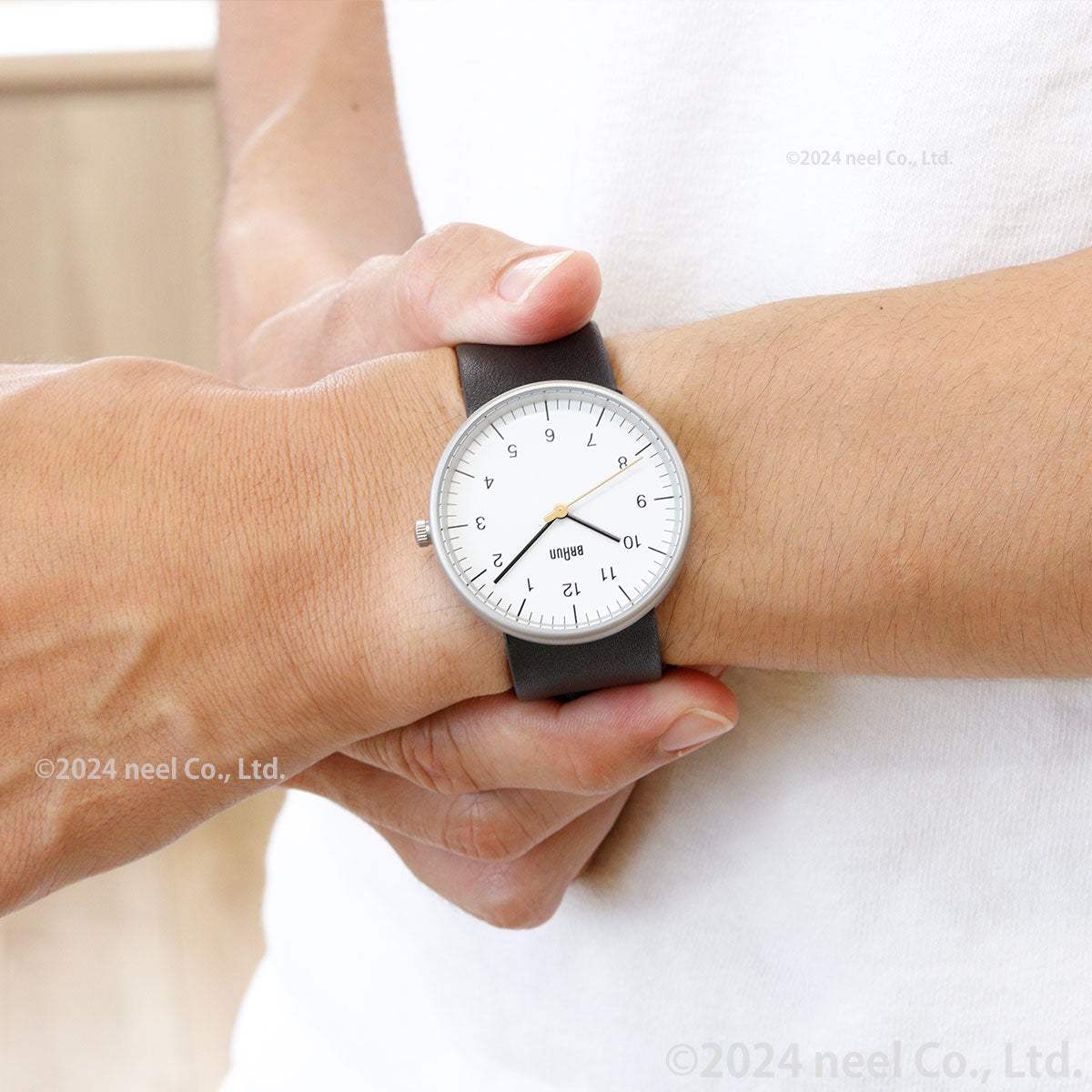 BRAUN ブラウン 腕時計 メンズ レディース BN0021BKG ホワイト×ブラック レザー