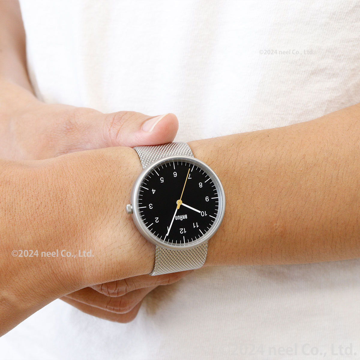 BRAUN ブラウン 腕時計 メンズ レディース BN0021BKSLMHG ブラック×シルバー メッシュ