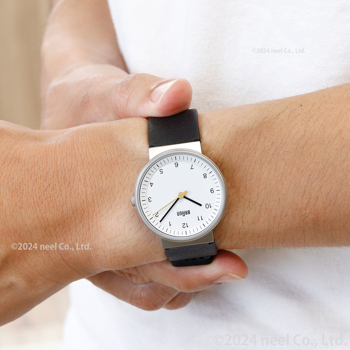 BRAUN ブラウン 腕時計 メンズ レディース BN0031WHBKL ホワイト×ブラック レザー