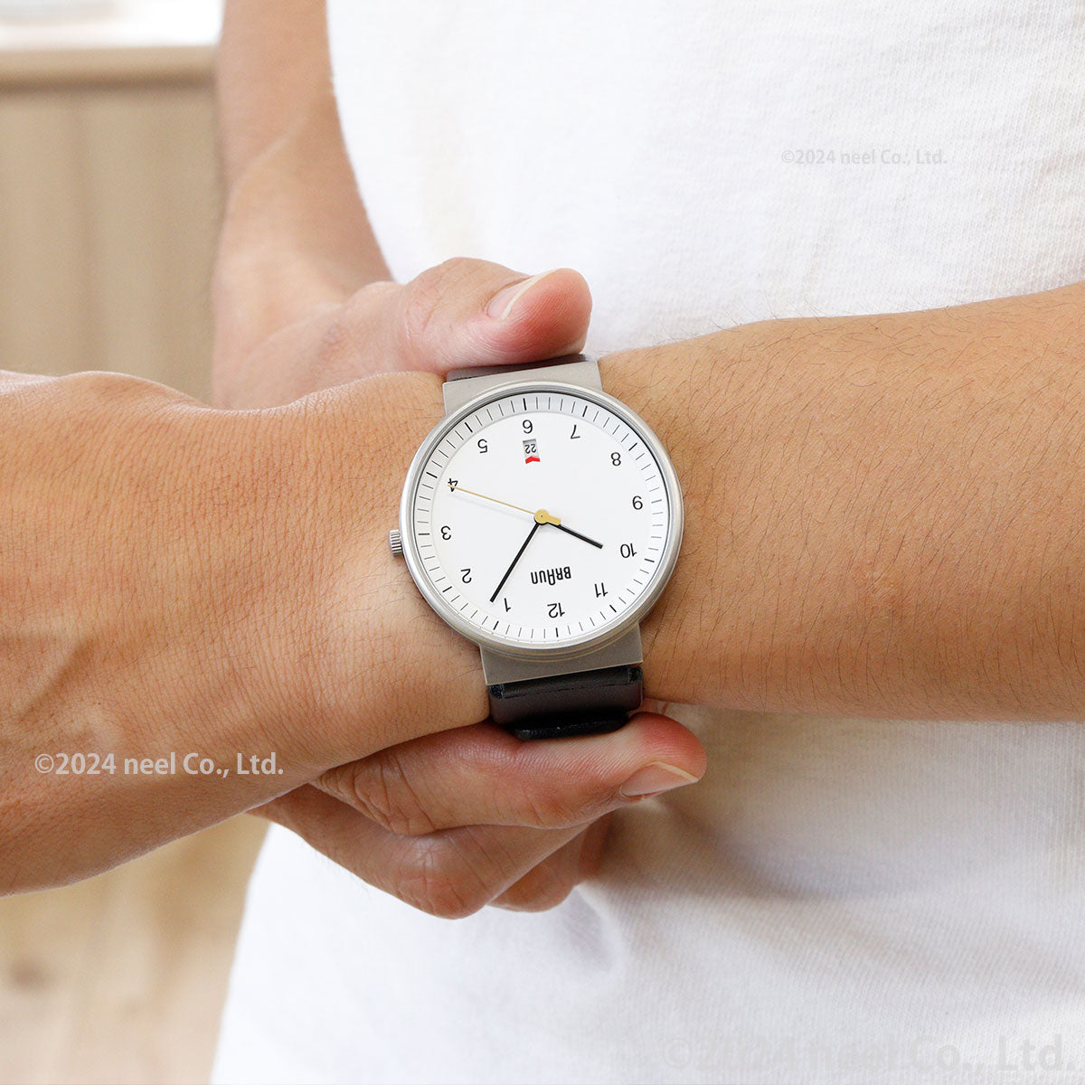 BRAUN ブラウン 腕時計 メンズ レディース BN0032WHBKG ホワイト×ブラック レザー