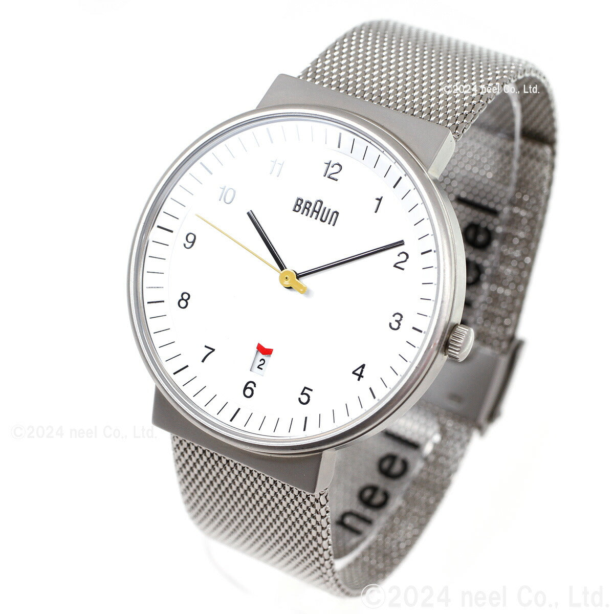 BRAUN ブラウン 腕時計 メンズ レディース BN0032WHSLMHG ホワイト×シルバー メッシュ