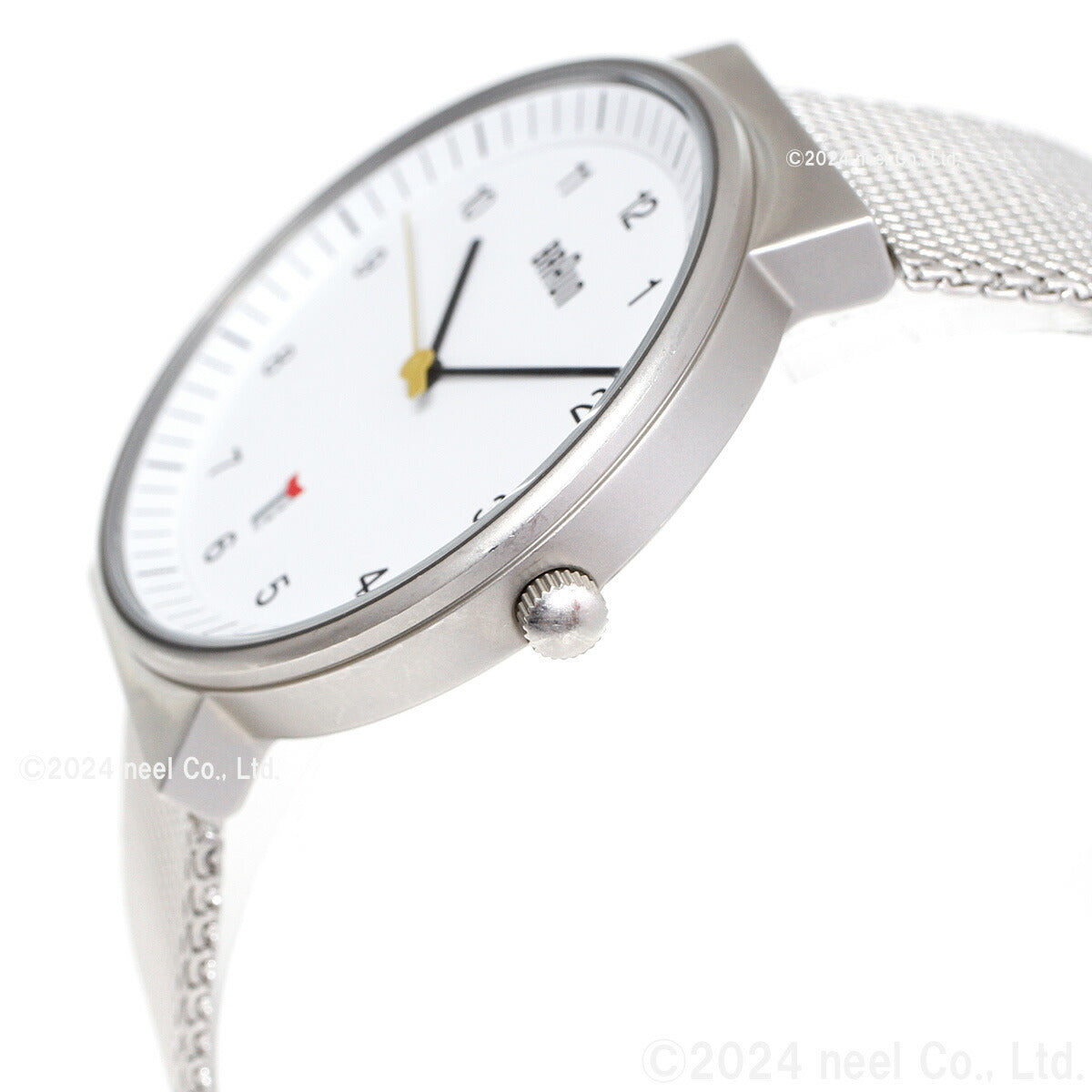 BRAUN ブラウン 腕時計 メンズ レディース BN0032WHSLMHG ホワイト×シルバー メッシュ