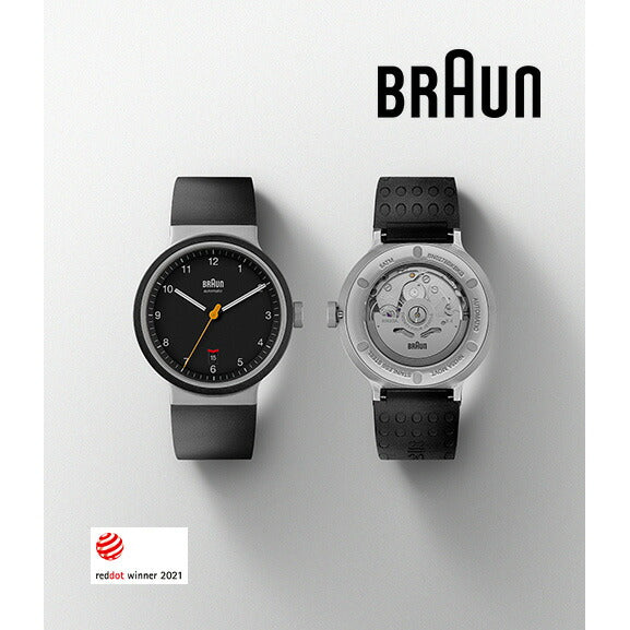 BRAUN ブラウン 自動巻き 腕時計 メンズ レディース BN0278BKBKG オートマチック ブラック ラバー