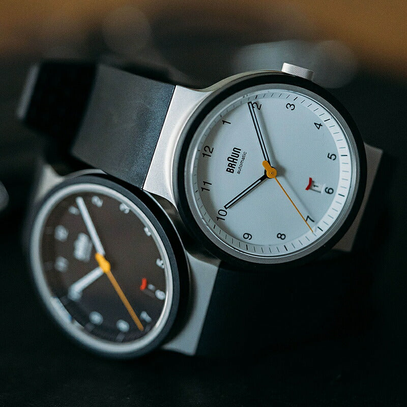 BRAUN ブラウン 自動巻 機械式 オートマチック アナログ 腕時計 BN0278WHBKG ホワイト