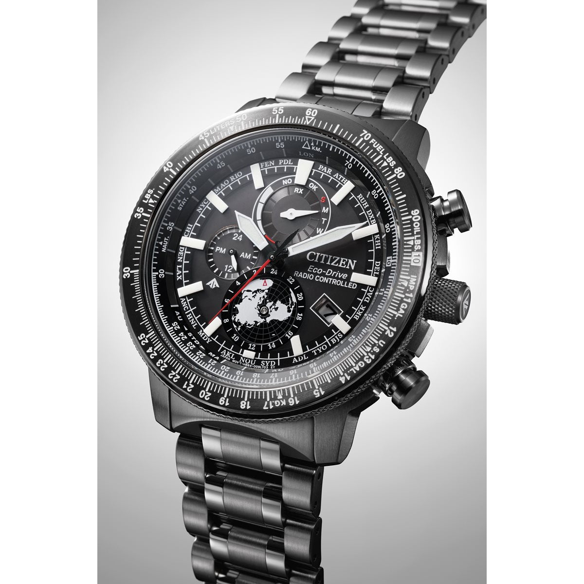 シチズン プロマスター スカイ CITIZEN PROMASTER SKY エコドライブ 電波時計 ダイレクトフライト ジオ・トレッカー 腕時計 メンズ BY3005-56G【2024 新作】