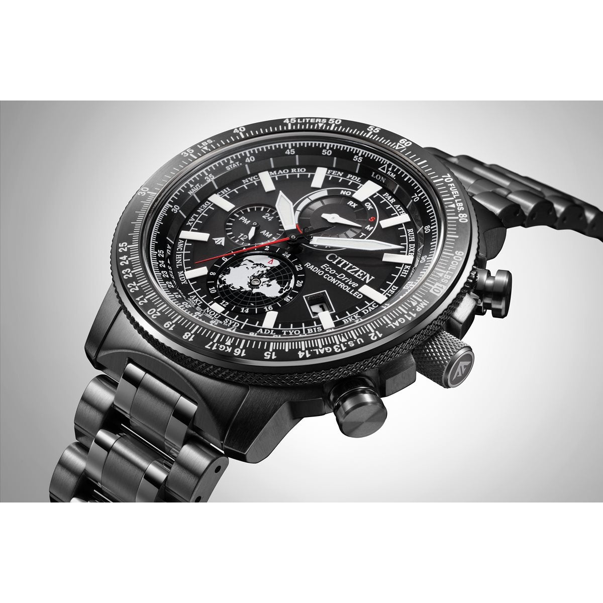 シチズン プロマスター スカイ CITIZEN PROMASTER SKY エコドライブ 電波時計 ダイレクトフライト ジオ・トレッカー 腕時計 メンズ BY3005-56G【2024 新作】