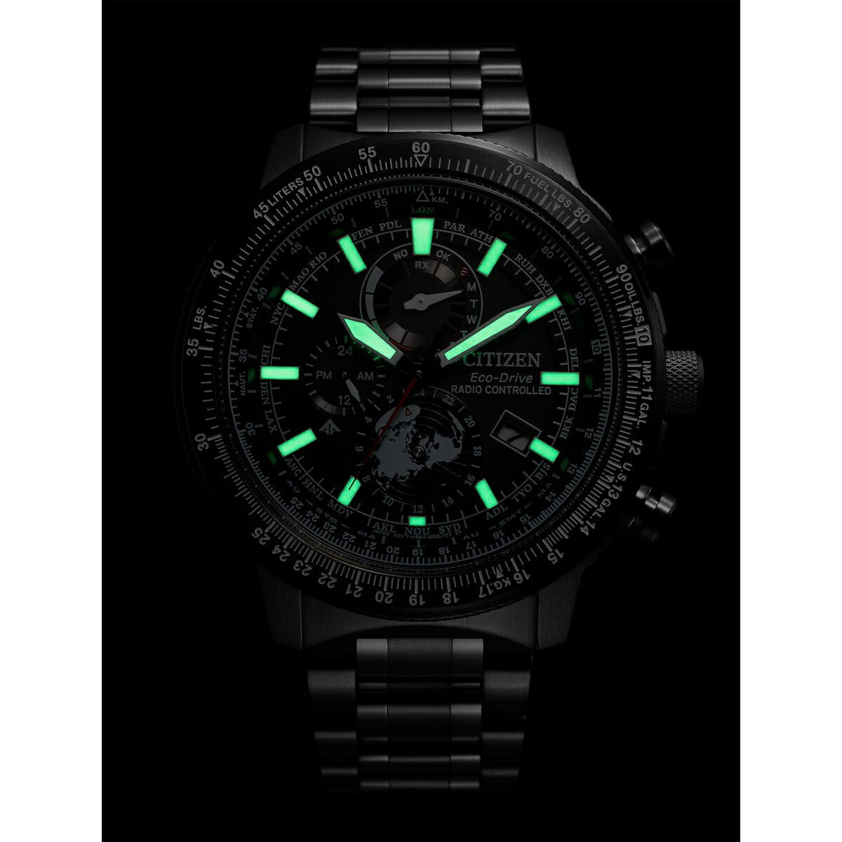 シチズン プロマスター スカイ CITIZEN PROMASTER SKY エコドライブ 電波時計 ダイレクトフライト ジオ・トレッカー 腕時計 メンズ BY3005-56G【2024 新作】