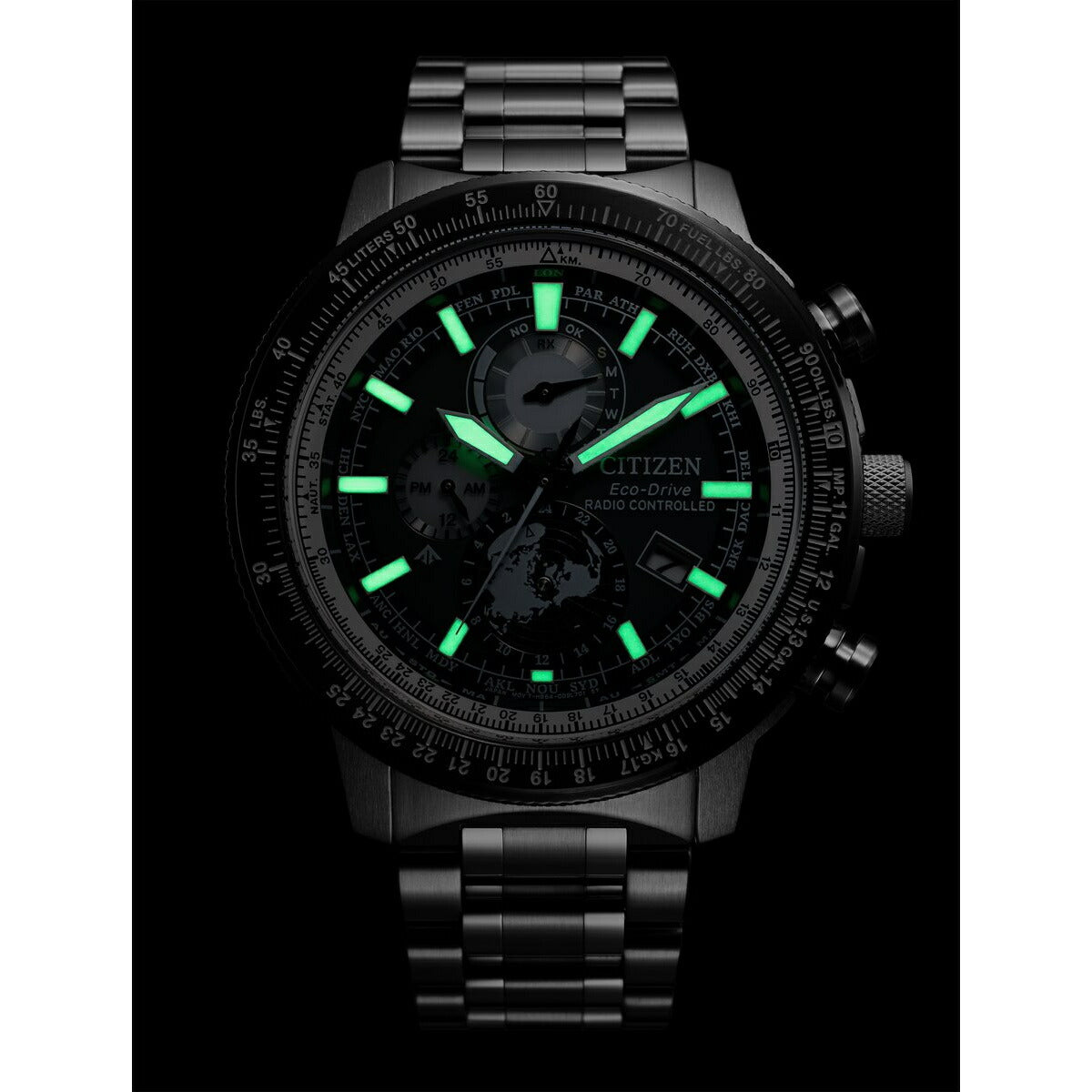 シチズン プロマスター スカイ CITIZEN PROMASTER SKY エコドライブ 電波時計 ダイレクトフライト ジオ・トレッカー 腕時計 メンズ BY3006-53H【2024 新作】