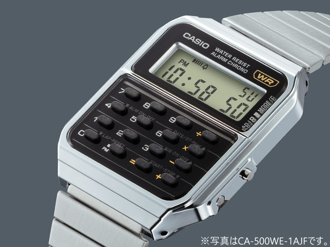 スタンダード STANDARD カシオ CASIO 限定モデル デジタル 腕時計 CA-500WEG-1AJF 電卓デザイン ゴールド【2023 新作】
