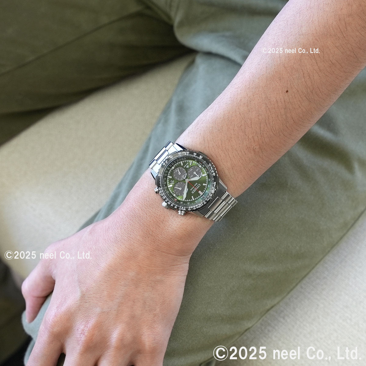 シチズン プロマスター スカイ CITIZEN PROMASTER SKY エコドライブ 電波時計 腕時計 メンズ CA4664-60W カーキ【2025 新作】