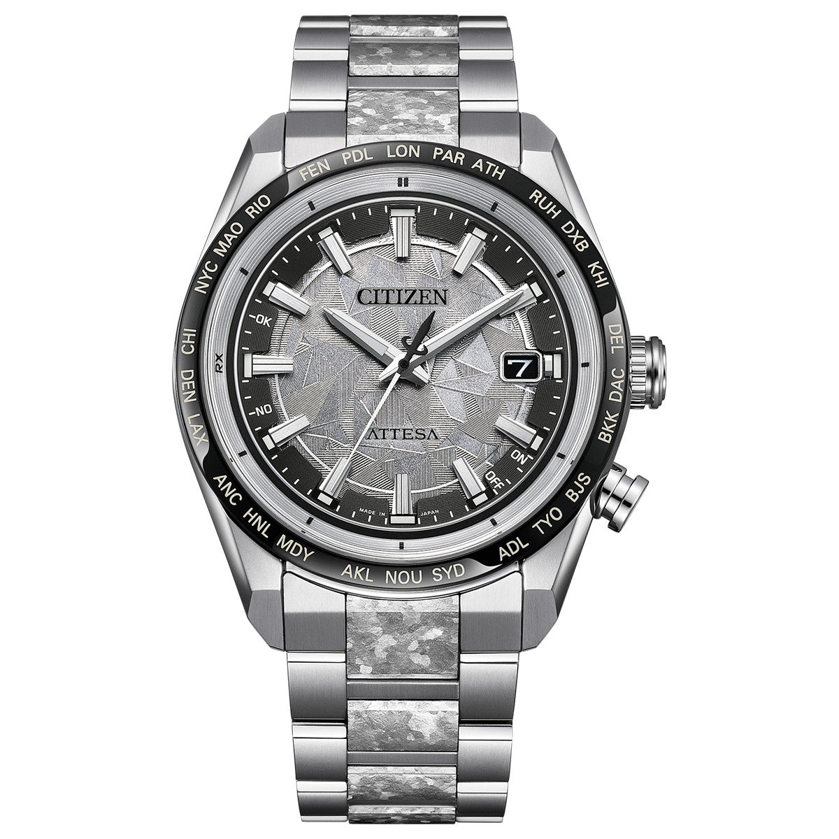 シチズン アテッサ CITIZEN ATTESA エコドライブ 電波時計 限定 腕時計 メンズ CB0284-66A ダイレクトフライト ACT Line Platinum Shine Collection【2025 新作】