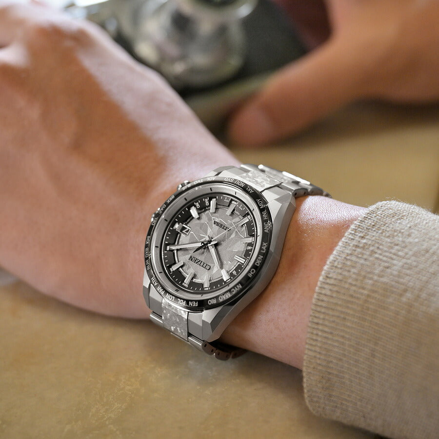 シチズン アテッサ CITIZEN ATTESA エコドライブ 電波時計 限定 腕時計 メンズ CB0284-66A ダイレクトフライト ACT Line Platinum Shine Collection【2025 新作】