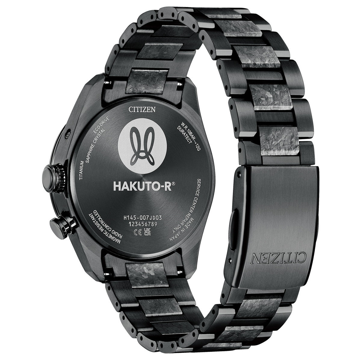 シチズン アテッサ HAKUTO-R コラボ 限定 第5弾 CITIZEN ATTESA エコドライブ 電波時計 腕時計 メンズ CB0285-63E ダイレクトフライト ACT Line ブラックチタニウム【2024 新作】