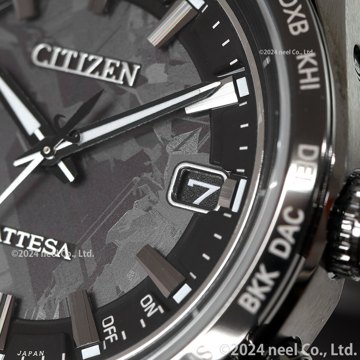 シチズン アテッサ HAKUTO-R コラボ 限定 第5弾 CITIZEN ATTESA エコドライブ 電波時計 腕時計 メンズ CB0285-63E ダイレクトフライト ACT Line ブラックチタニウム【2024 新作】